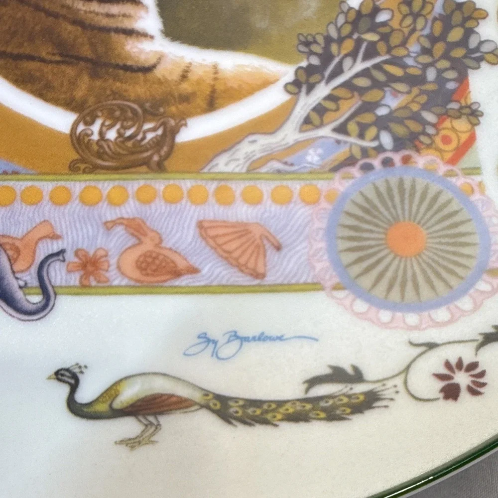 Reco Vanishing Animal Kingdoms Rama the Tiger LE Collector Plate #1104 10in